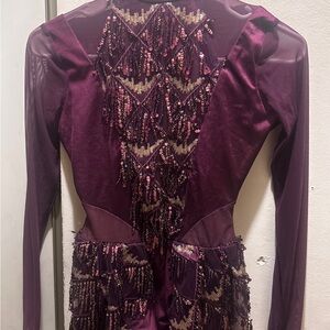 Elegant Backless Dress with Beaded Accents